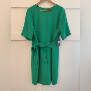 Vince Camino green dress with belt size 16W